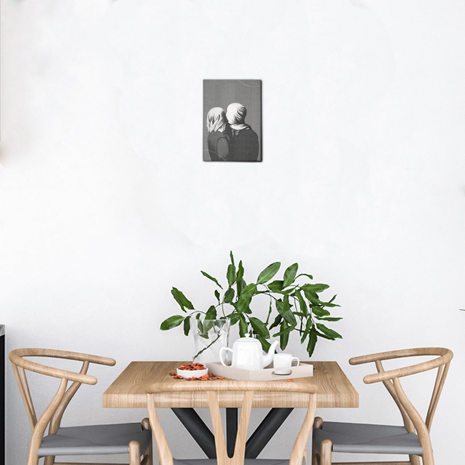 Giallobus - Gemälde - 05 - Liebende - Premium Loom Canvas mit hoher Dicke - 35x50 - Bereit zum Aufhängen - Moderne Gemälde für zu Hause