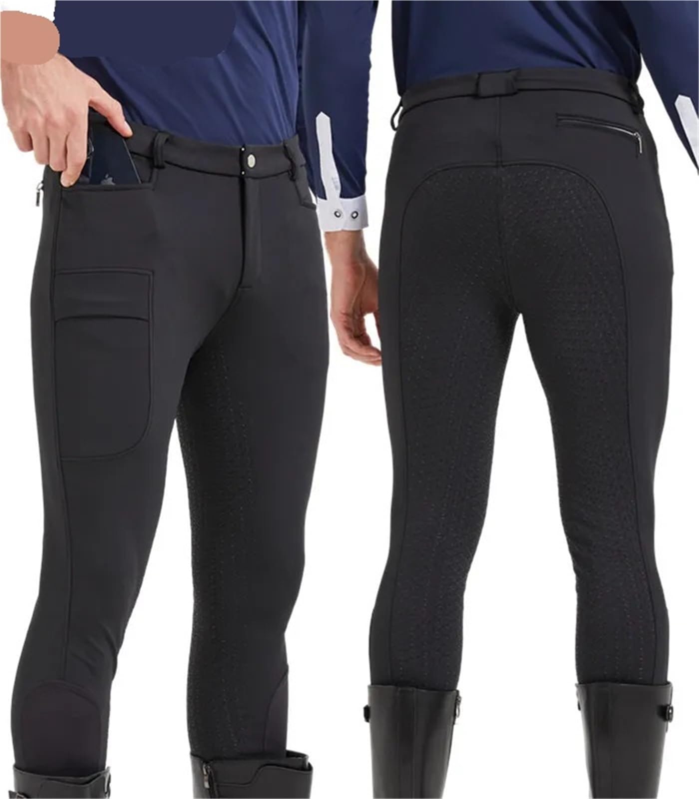 Pantalones Montar a Caballo Mujer Pantalones de equitación for Hombre, Pantalones ecuestres, Equipo Completo Silicona for Jinete(XL)