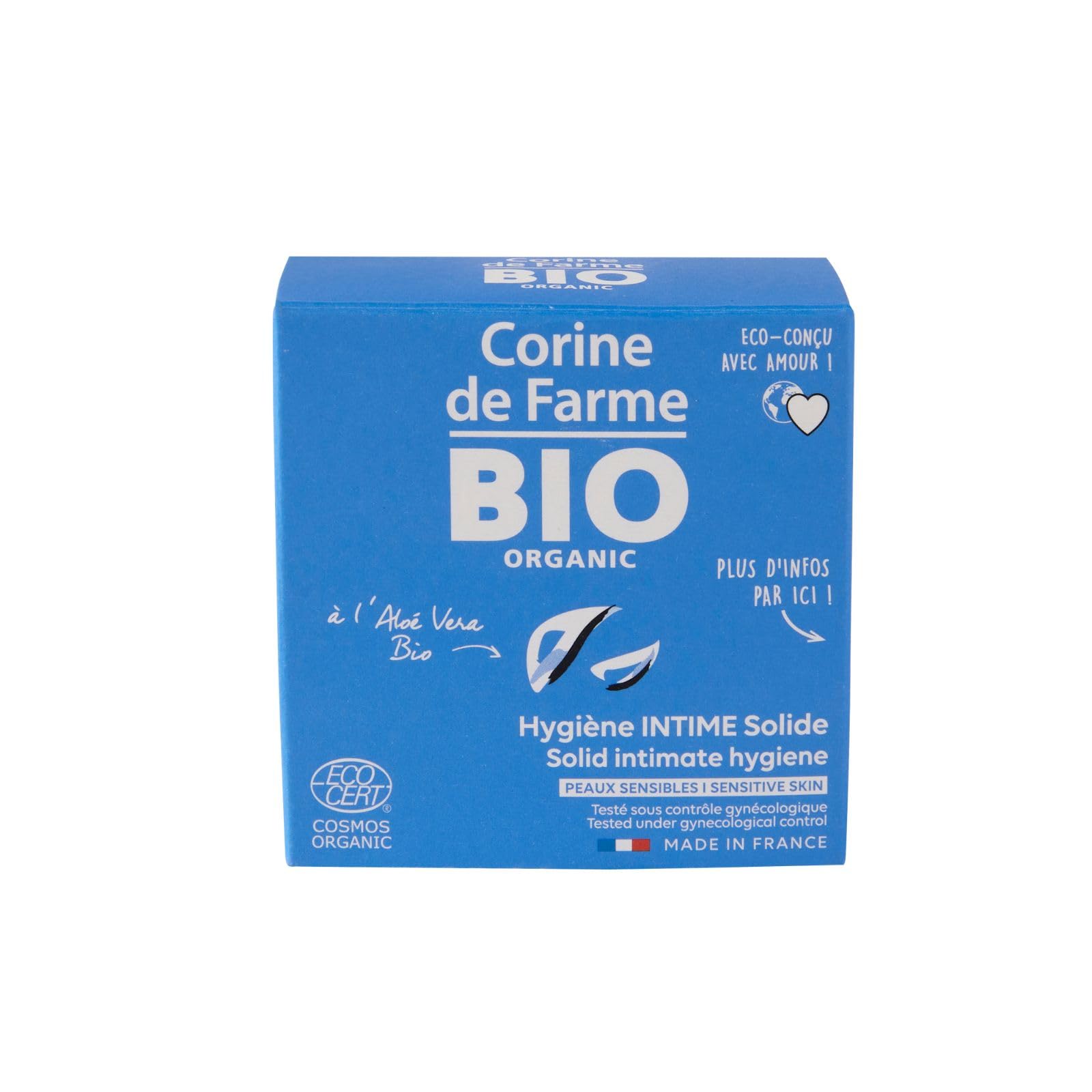 Corine de Farme | Stabilna Higiena Intymna Certyfikowana Organiczna 60g | Wyprodukowano we Francji