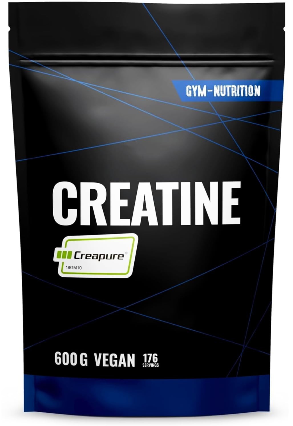 Creapure® Creatine Monohydrat Pulver 600g - Kreatin Monohydrat - Hochdosiert - Vegan - In Deutschland abgefüllt