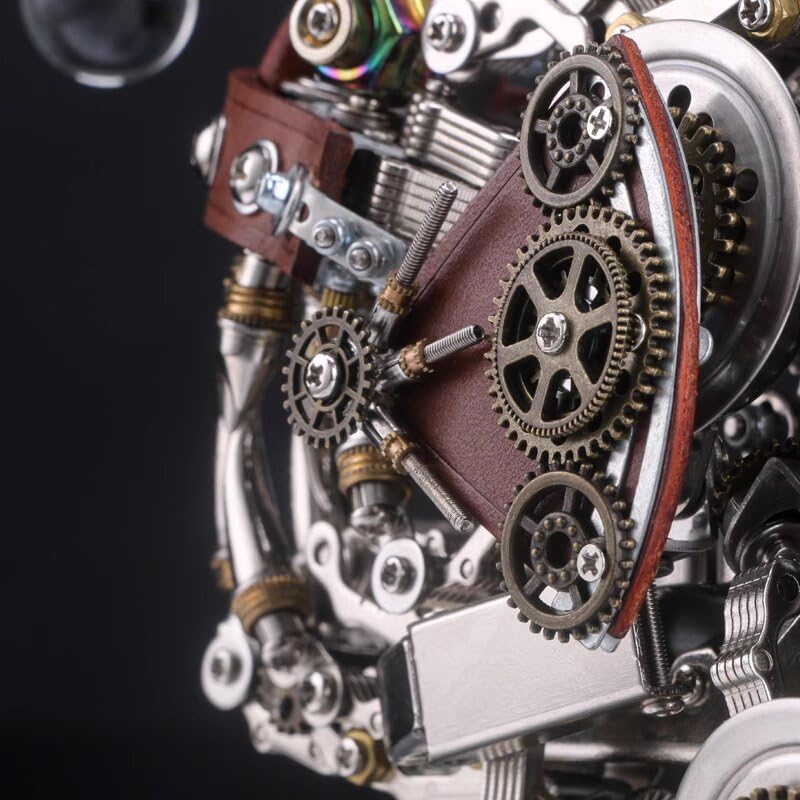 Puzzle 3D fai da te in metallo a forma di pesce steampunk, decorazione creativa e alla moda, regalo per bambini e adulti, puzzle ad alta difficoltà, opera d'arte