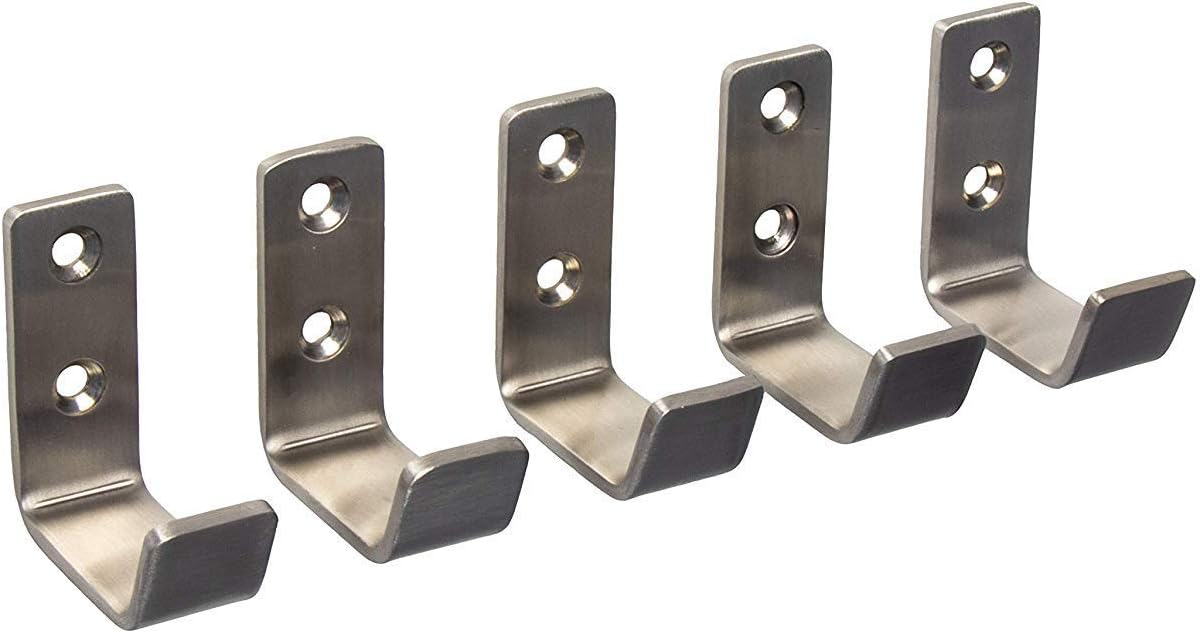 Kara Designs Garderobenhaken Vogelmotiv - 4er Set Edelstahl Schwarz