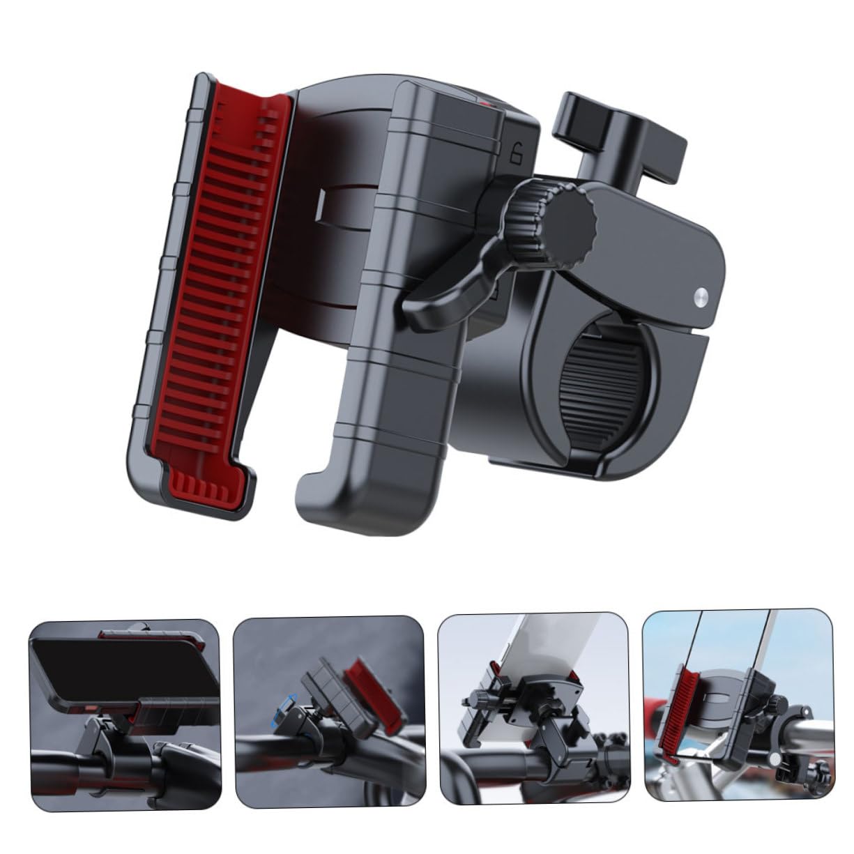 PLAFOPE Supporto Per Telefono Da Bicicletta Base Porta Telefono Supporto Ammortizzante Accessorio Compatibile Riduce Urti e Vibrazioni Per Guida Stabile