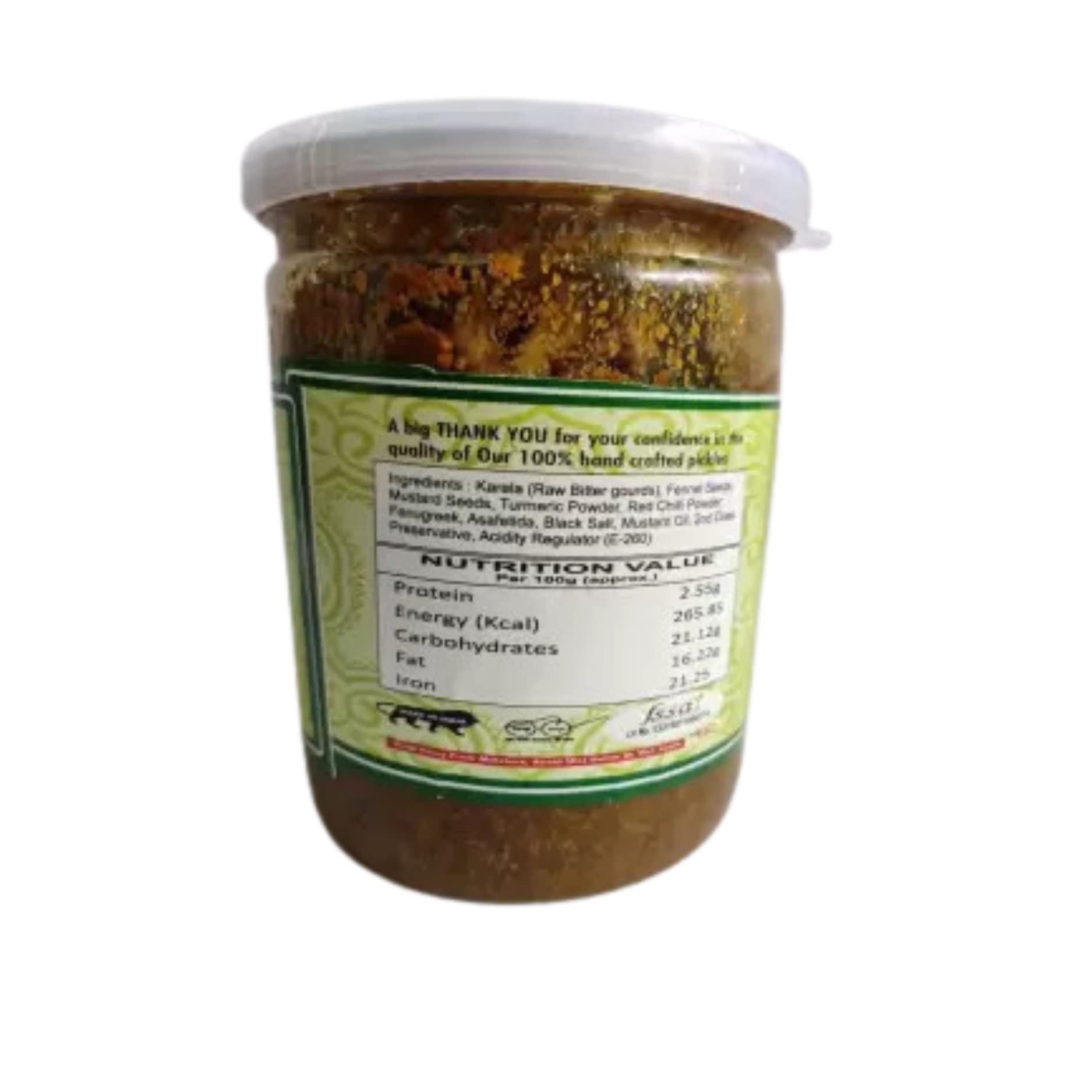 Jayani Homemade Ramkela Mango Pickle - Tangy and Spicy Indian Condiment, Made with Fresh Mangoes, 400g