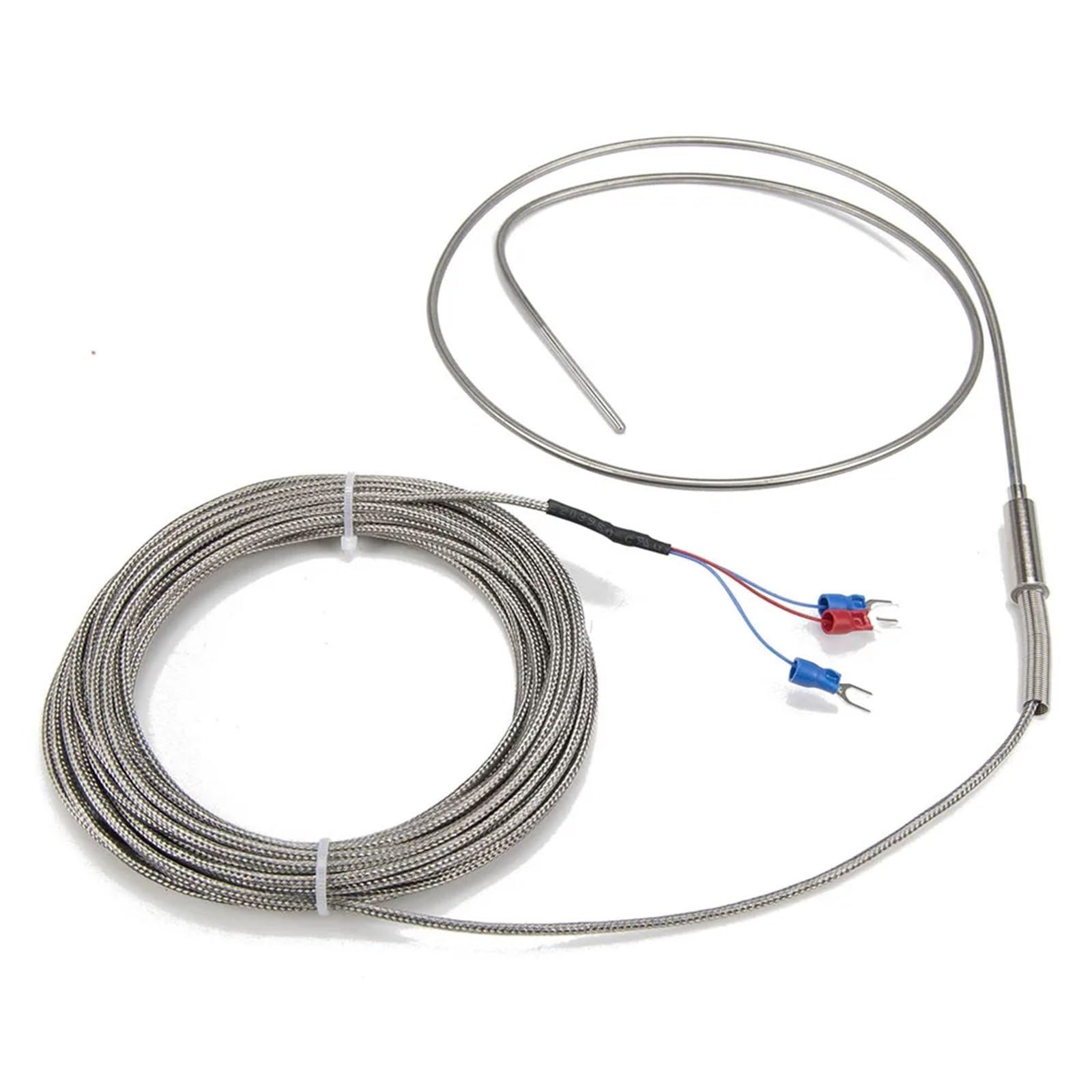 Cable trenzado metálico FTARP08 PT100 de 8 m, 800 mm, sonda de acero inoxidable 316L, sensor de temperatura RTD, 1 unidad