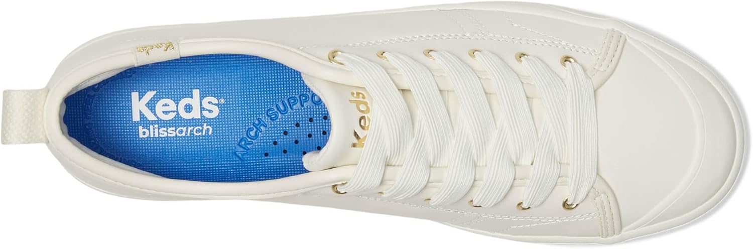 Keds Womens Cruise Mini Daisy Eyelet Slip On Sneakers Shoes Casual - White - Image 2