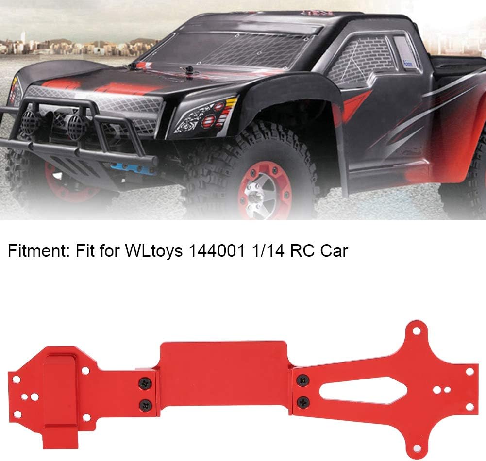 RC Car Parts, Durable Aluminum Alloy Second Floor Board for 1:14 Scale RC Accessories, Compatible with 144001, Red RC Car Accessories for Indoor and Outdoor Use, Family and Hobbyist Friendly