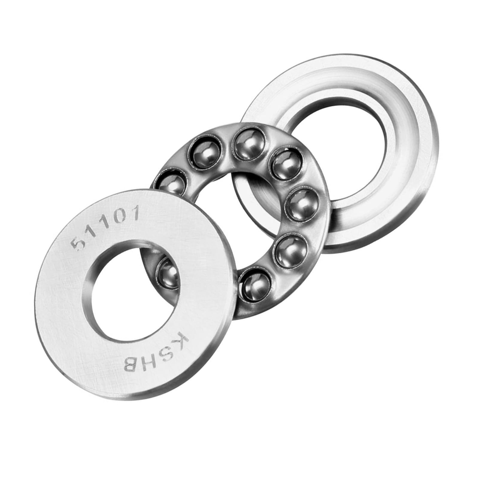 Kozelo 1pcs 51101 Thrust Ball Bearing - [12mm x 26mm x 9mm] Chrome Steel Miniature Thrust Bearing with Washer for Machine Tool Use