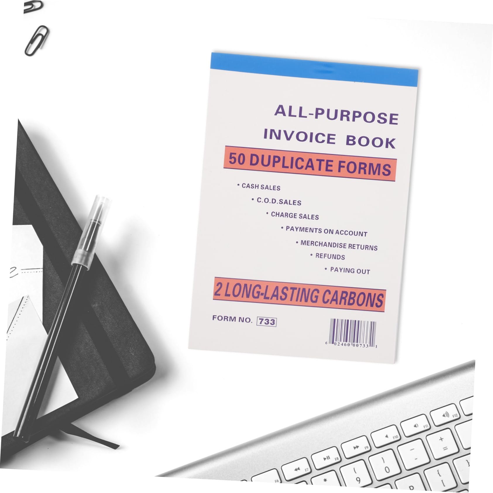 Carnet de Commande Restaurant, Carnet de Reçus en Papier Blanc, Suivi des Commandes à Colonnes Multiples, Tenue Précise des Registres pour Restaurants et Commerce Extérieur