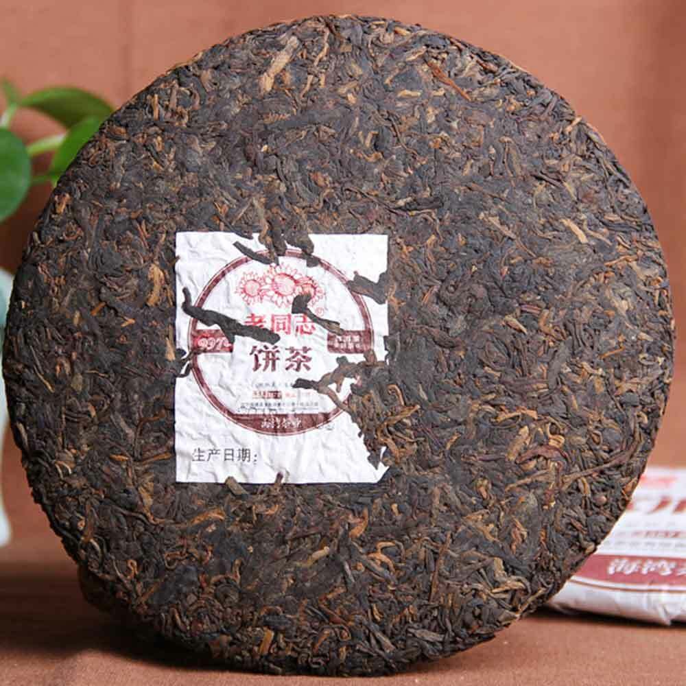 Lao Tong Zhi Viejo Camarada Pastel de Té Puer Maduro HaiWan yr 9978 (lote 211)