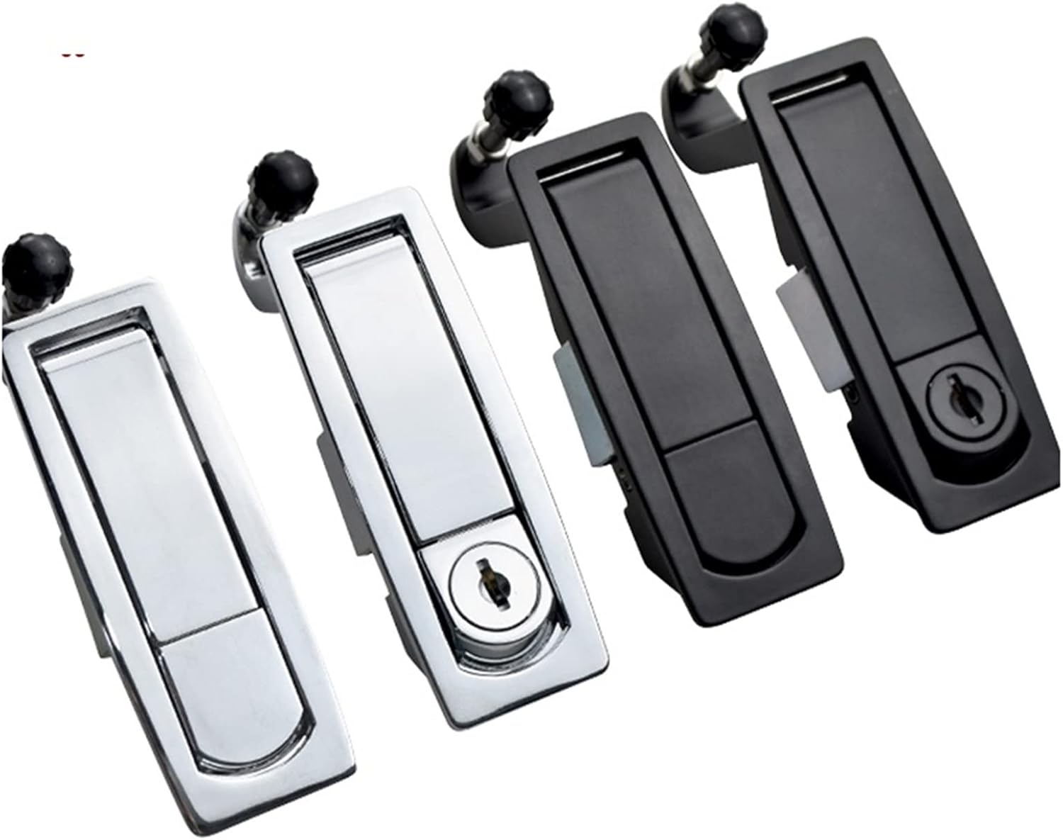 Zinc Alloy Plane Lock Steel Equipment Cabinet Flat 92.5x33.5mm Mailbox Industrial Distribution Box 1Pcs(57mmw with Key)