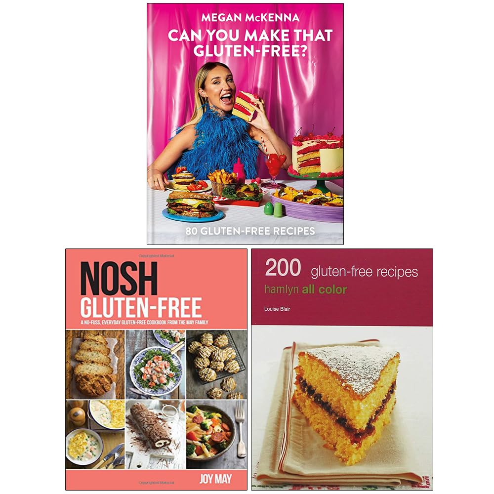 Can You Make That Gluten-free, NOSH Gluten-Free & 200 Gluten Free Recipes 3 Books Collection Set