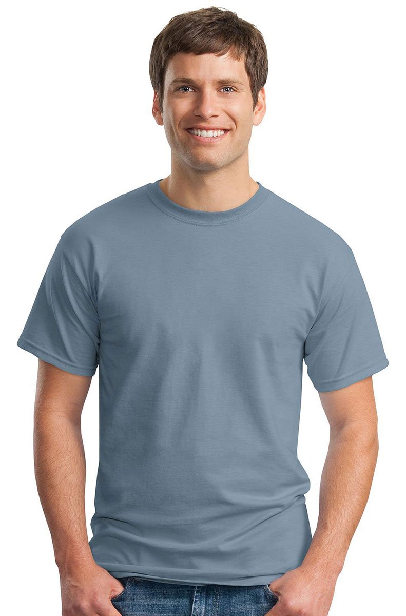 Gildan Men's Stone Blue Ultra Cotton Short Sleeve T-Shirt (Xl) (Stone Blue)