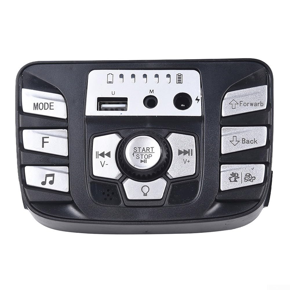 Panel de control de coche para niños de 12 V, consola central multifuncional con música, narración de historias y ajuste de velocidad para carro de bebé eléctrico de 12 V/24 V (A 24 V)