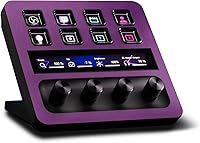 Vista 1 de MightySkins Skin compatible con Elgato Stream Deck + - Morado sólido Funda protectora de vinilo duradera y única Fácil de aplicar, quitar