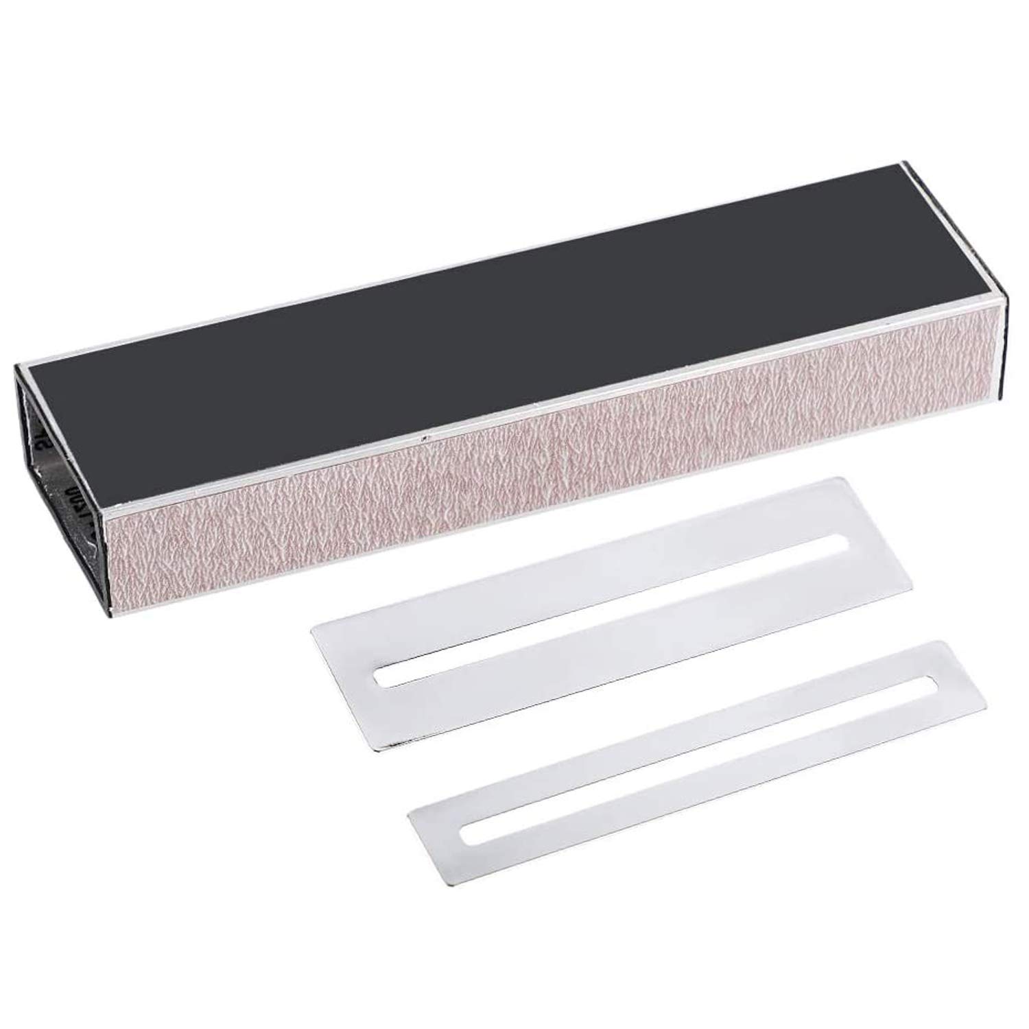 Guitar Luthier Repair Tool Kit Including Guitar Fret Leveling Sanding Beam, Guitar Fingerboard Guard Protectors for Guitar Bass（15cm)