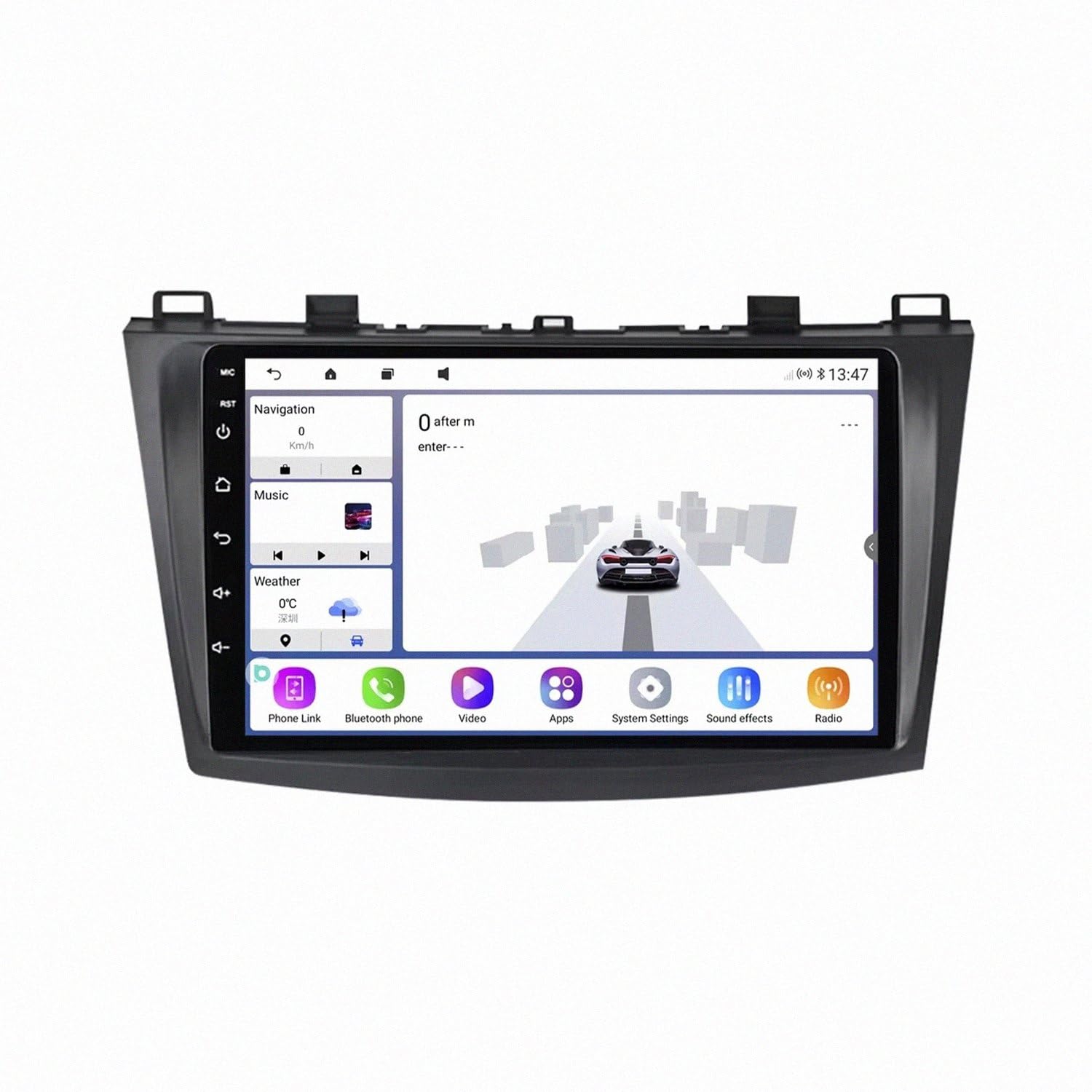 Radio de coche 2 DIN para Mazda 3 con pantalla táctil, Bluetooth y receptor FM 8