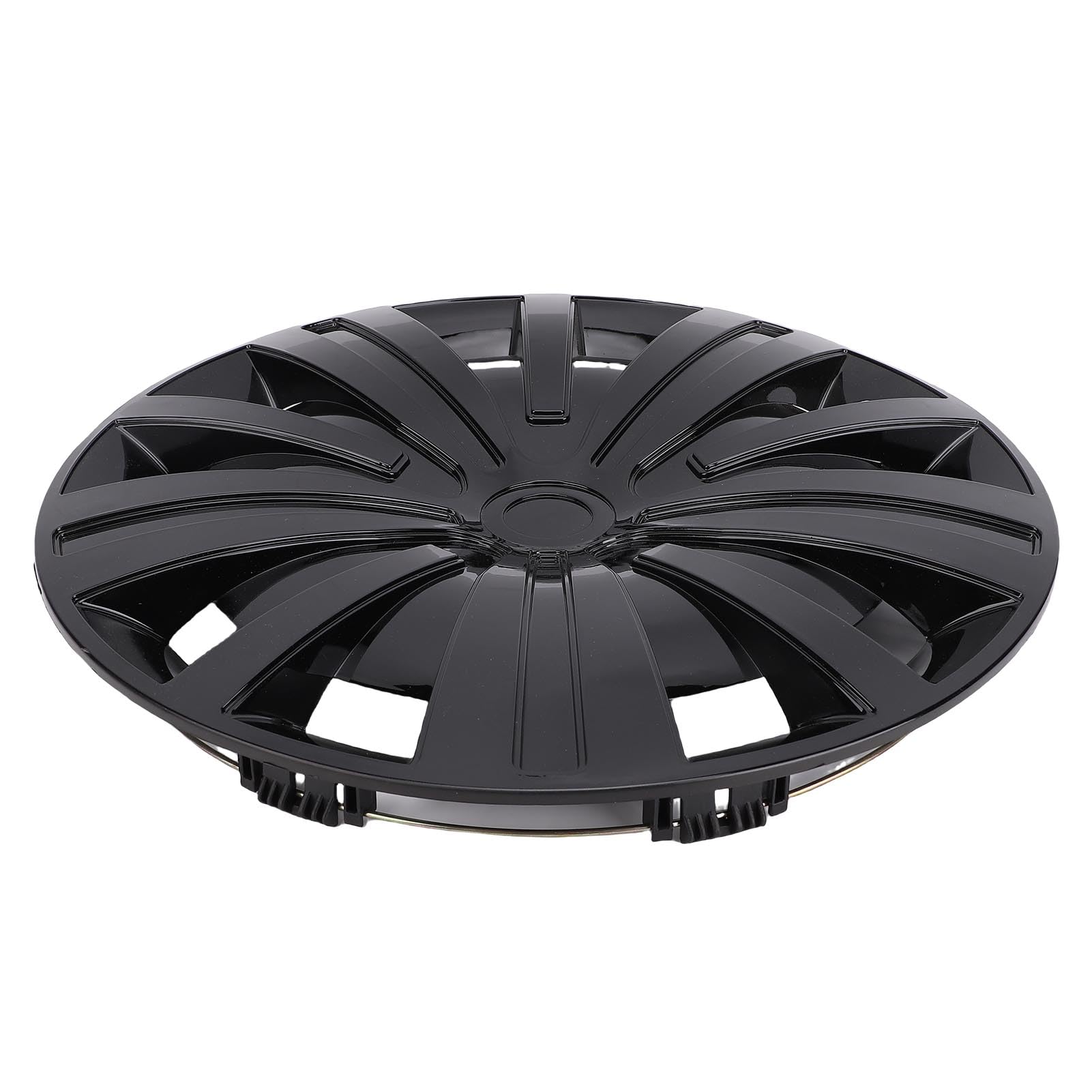 Keenso 16-calowe Kołpaki na Piasty kół, Zestaw 4 Nakładek na felgę ABS w Kolorze Czarnym ze Stylowym Dekorem Samochodu, do Wymiany Altima SUV (BLACK)