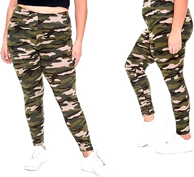 plus size camo workout pants