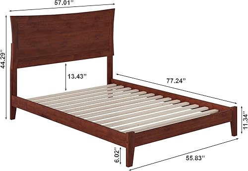 Miniatura 2 de AFI Metro cama de plataforma de madera de perfil bajo Queen Espresso