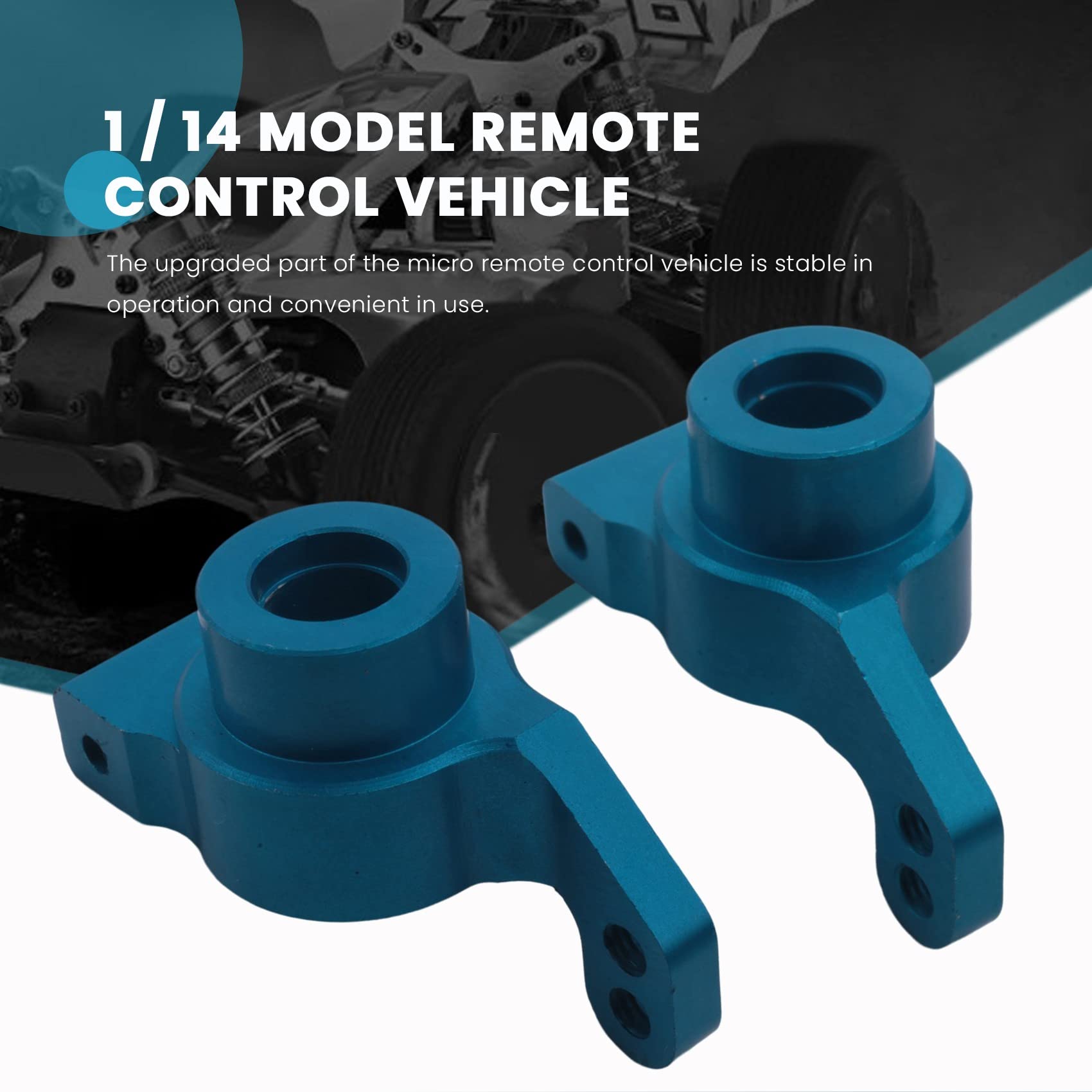 für 1:14 144001 RC Auto Voll Upgrade Teile Metall C Sitz Lenk Becher Schwinge Zentral Antriebswelle, Blau