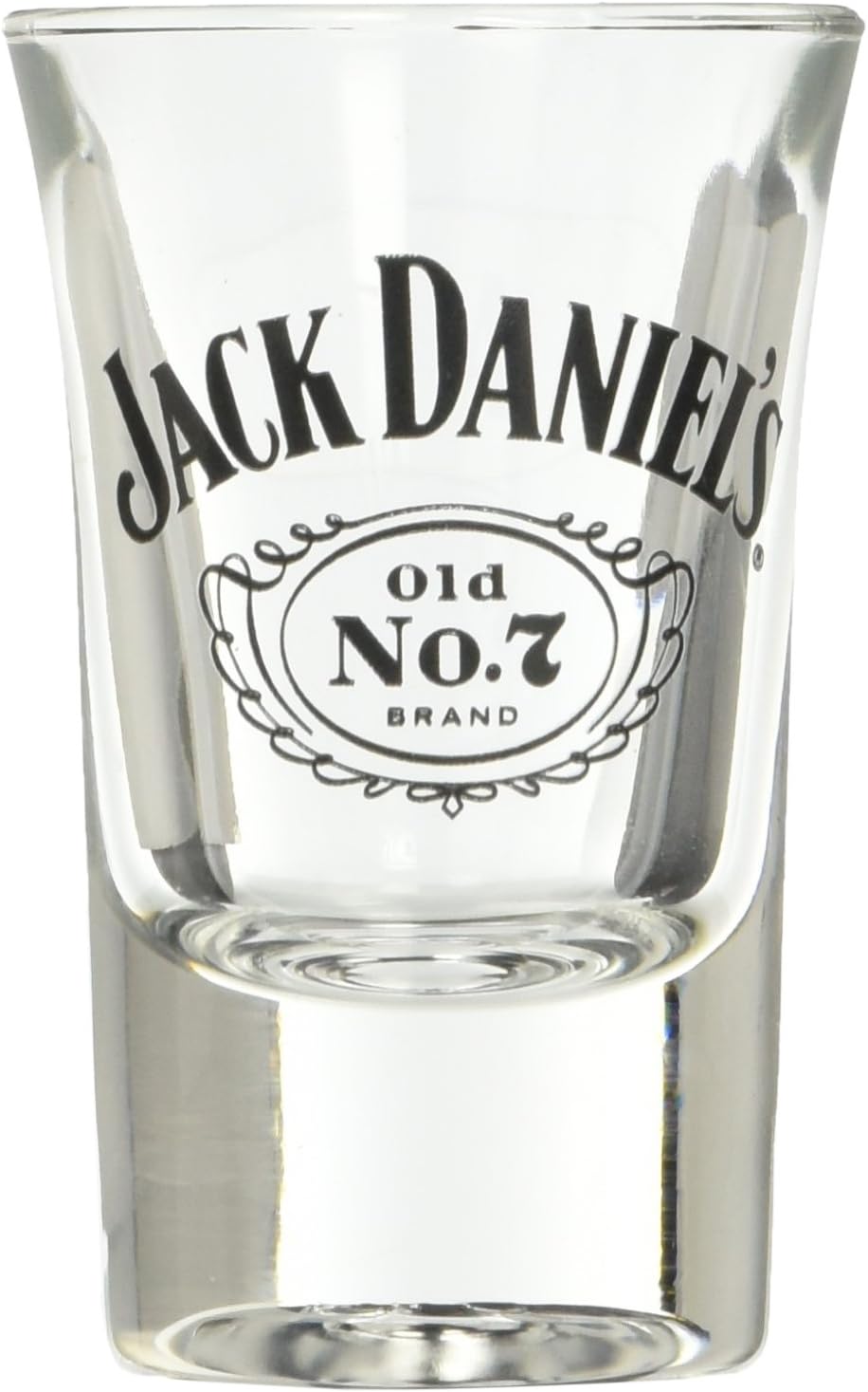 Jack Daniels Licensed Barware Swing Cartouche Shot Glass, 1 oz, Clear
