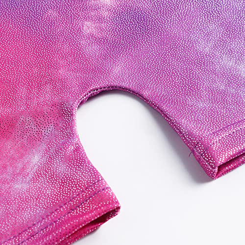 Image of HOZIY Gymnastics Leotards for Girls Unicorn Aurora Rainbow Mermaid Dinosaur Cupcake Sparkle Biketard Toddlers Kids Children