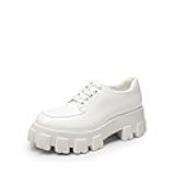 Women's Platform Oxford Chunky Lace Up Lug Sole Comfort Business Work Dress Shoes