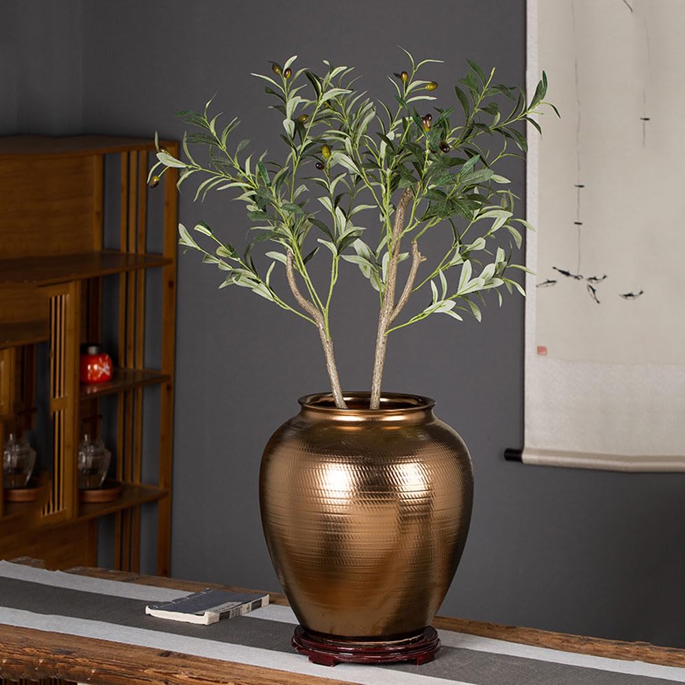 asdchZen Ceramic Indoor Outdoor Garden Planter Pot Urn With Base Ceramic Flower Pots Outdoor Garden Ceramic Bonsai Pots For Flowers, Herbs, And Plants,Nonporous-21 * 21cm