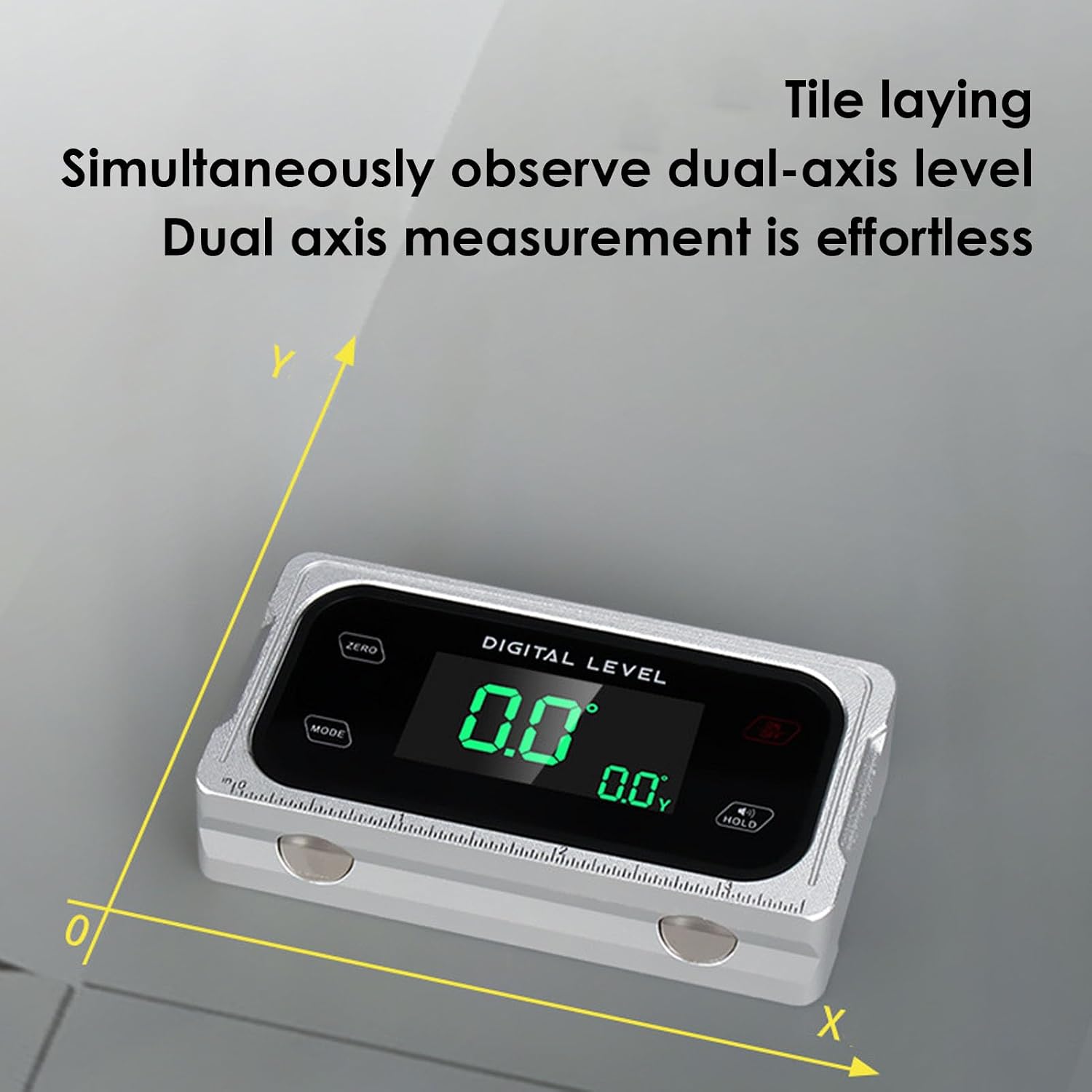 Digital Protractor Angle Finder, Inclinometer Level Gauges with V Groove Magnetic Base and Large LCD Display, Construction Protractors for Woodworking Automotive Metalworking