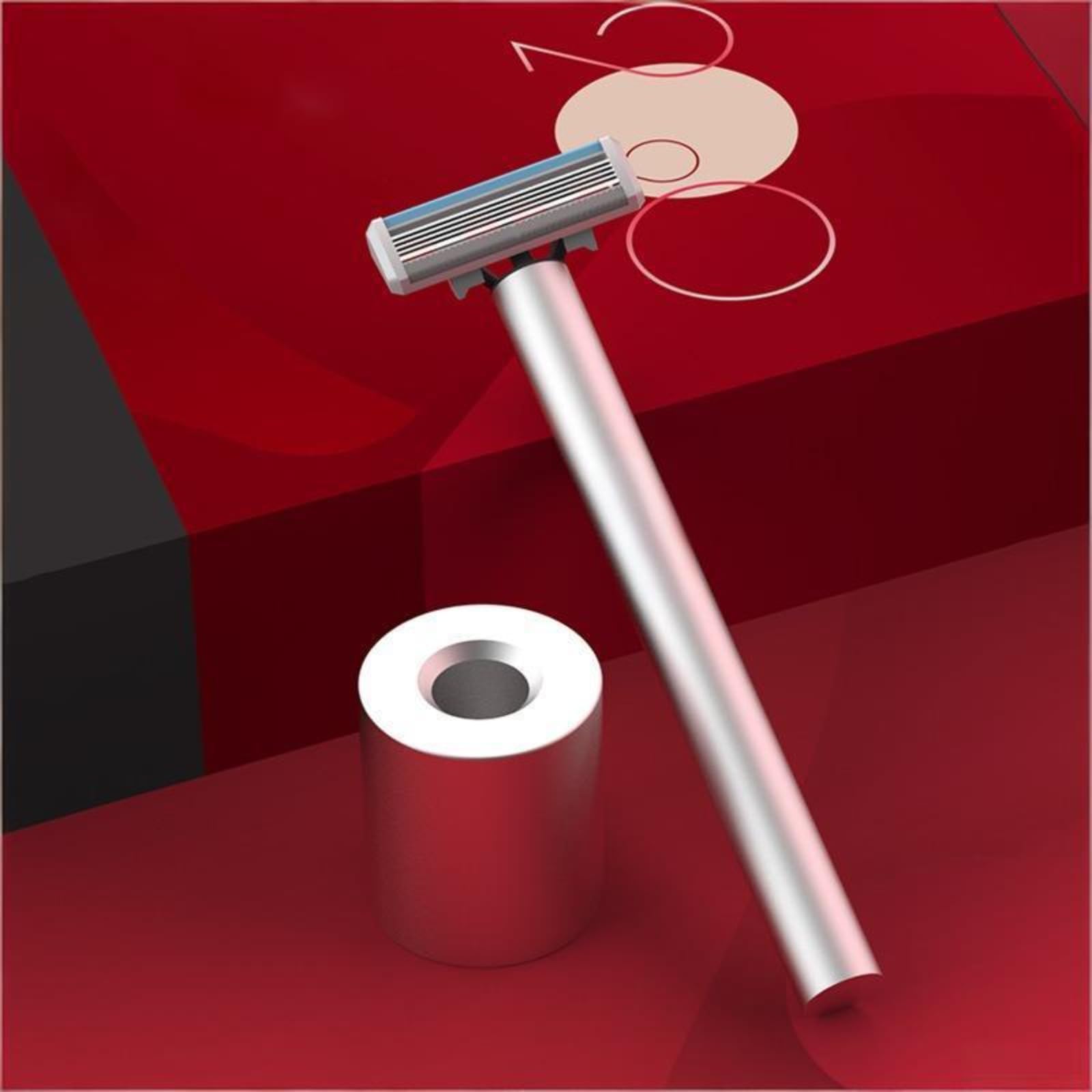 Rasoio Elettrico da Uomo – Design Rotante a 3 Testine | Alimentazione a Batteria | Completamente Lavabile (Uso Wet & Dry) | Autonomia di oltre 60 Minuti | Modello Portatile per Uso Domestico