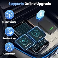 Vista 9 de CarlinKit Adaptador inalámbrico CarPlay y Android Auto 5.0 WiFi de 5 GHz Con cable a inalámbrico Conexión automática para automóviles