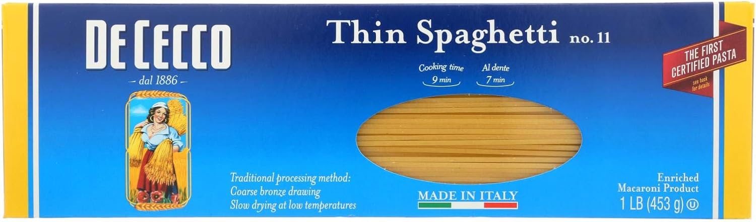 Thin Spaghetti #11 16 Ounces (Case of 20)