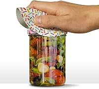 Vista 2 de Colorido confeti Sprinkles redondo goma antideslizante tarro agarrador tapa abridor