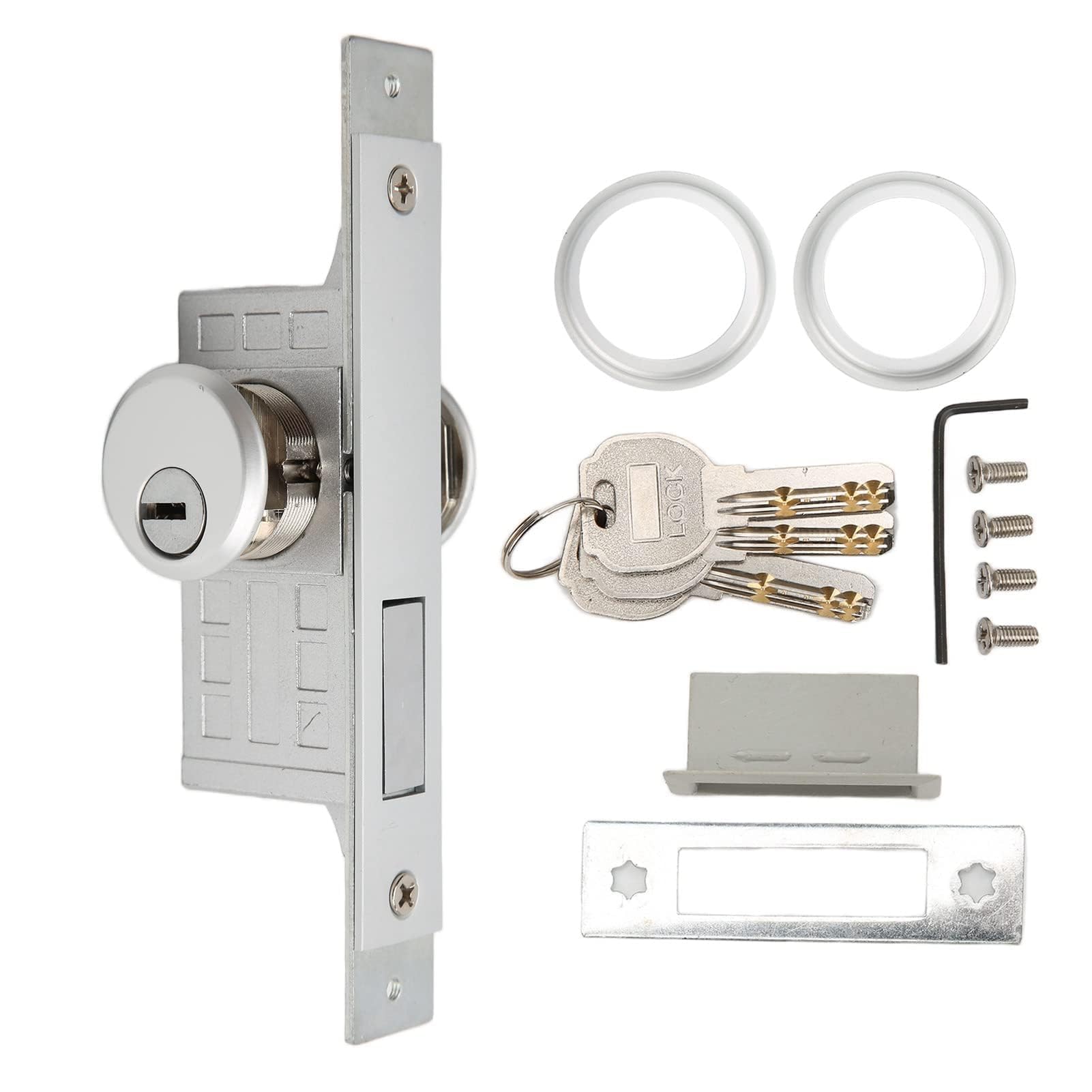 Serrure à mortaiser pour porte vitrée métallique contre le cambriolage