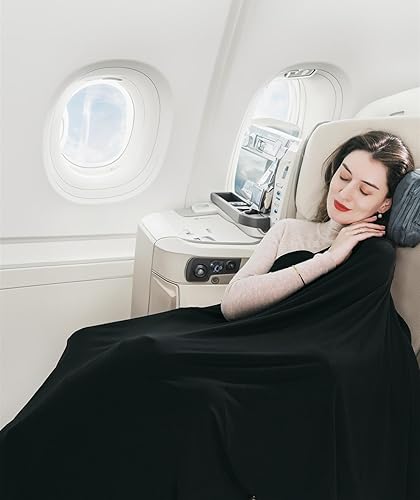 Miniatura 2 de VENVSBEE Chales para mujer, bufanda de viaje, manta suave, pashmina, accesorio de viaje para avión, incluye caja de regalo