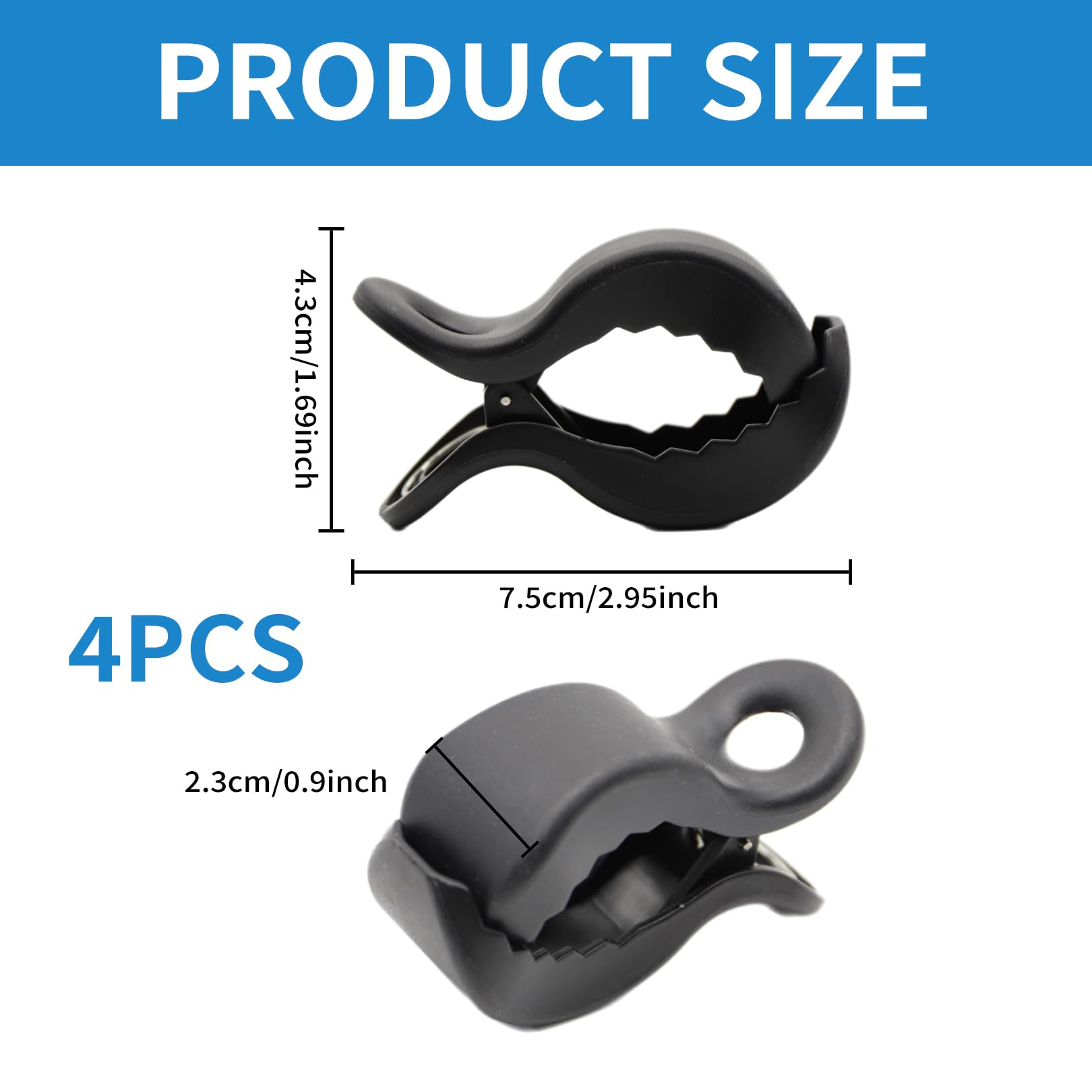 4 mollette per passeggino, clip per il fissaggio di giocattoli, clip per passeggino per ovetto, fissaggio di coperte, accessori per passeggini, sedie a sdraio