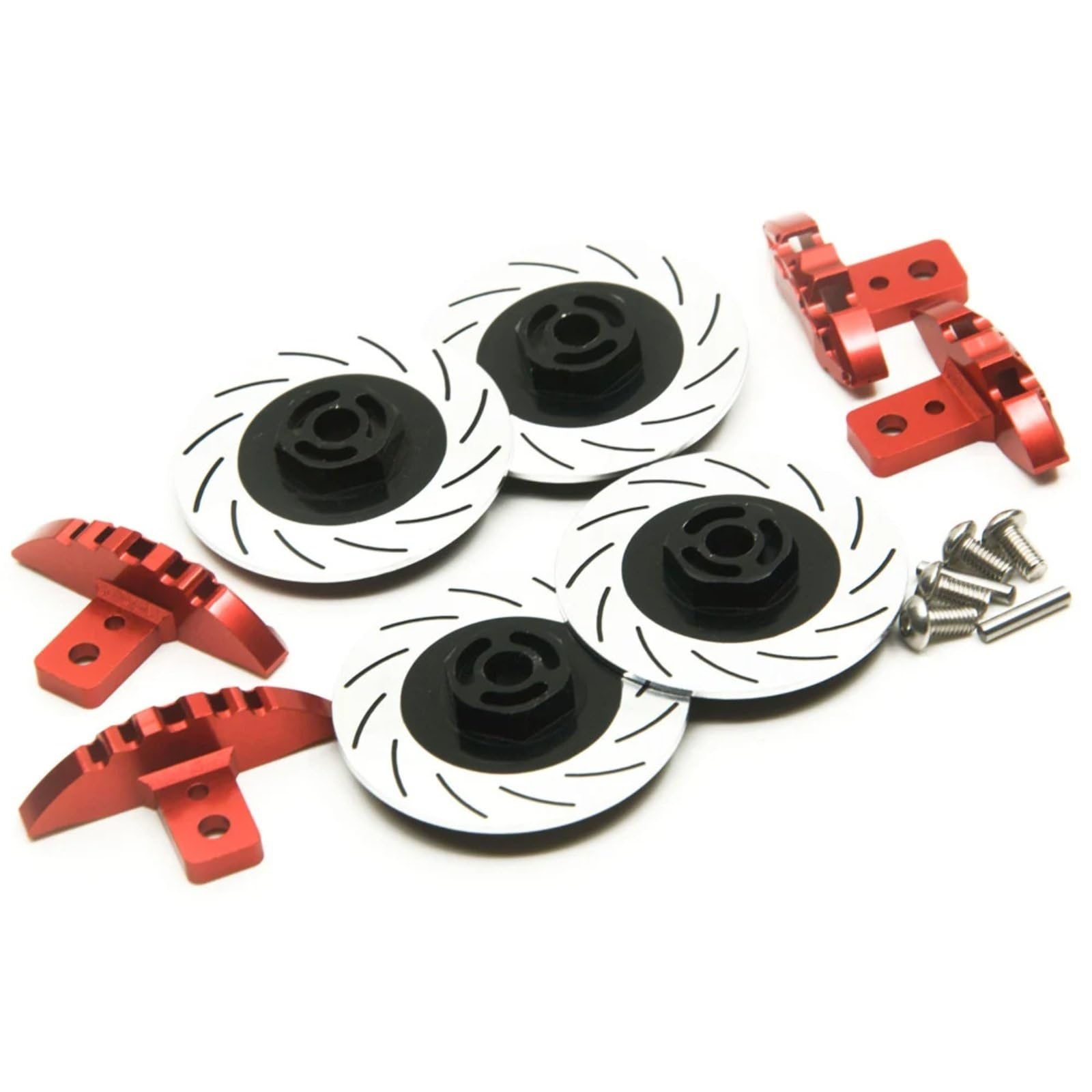 RC Upgrade Accessories for Sakura D4 RWD 1/10 4pcs Brake Disc Set RC Drift for Racing Car Model Upgrade Parts Remote Control Car Replacement DIY Parts(Black)
