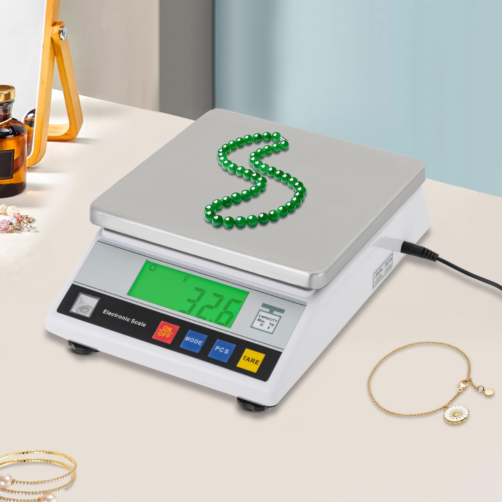 Bilancia da laboratorio scientifica elettronica,Bilancia analitica ad alta precisione,Bilancia di precisione industriale elettronica digitale,Diverse funzioni utili: Tara,Conteggio,Pesatura