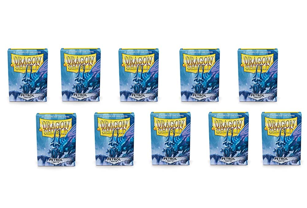 Dragon Shield 10 Packs Matte Petrol Standard Size 100 ct Card Sleeves Display Case โ image 1