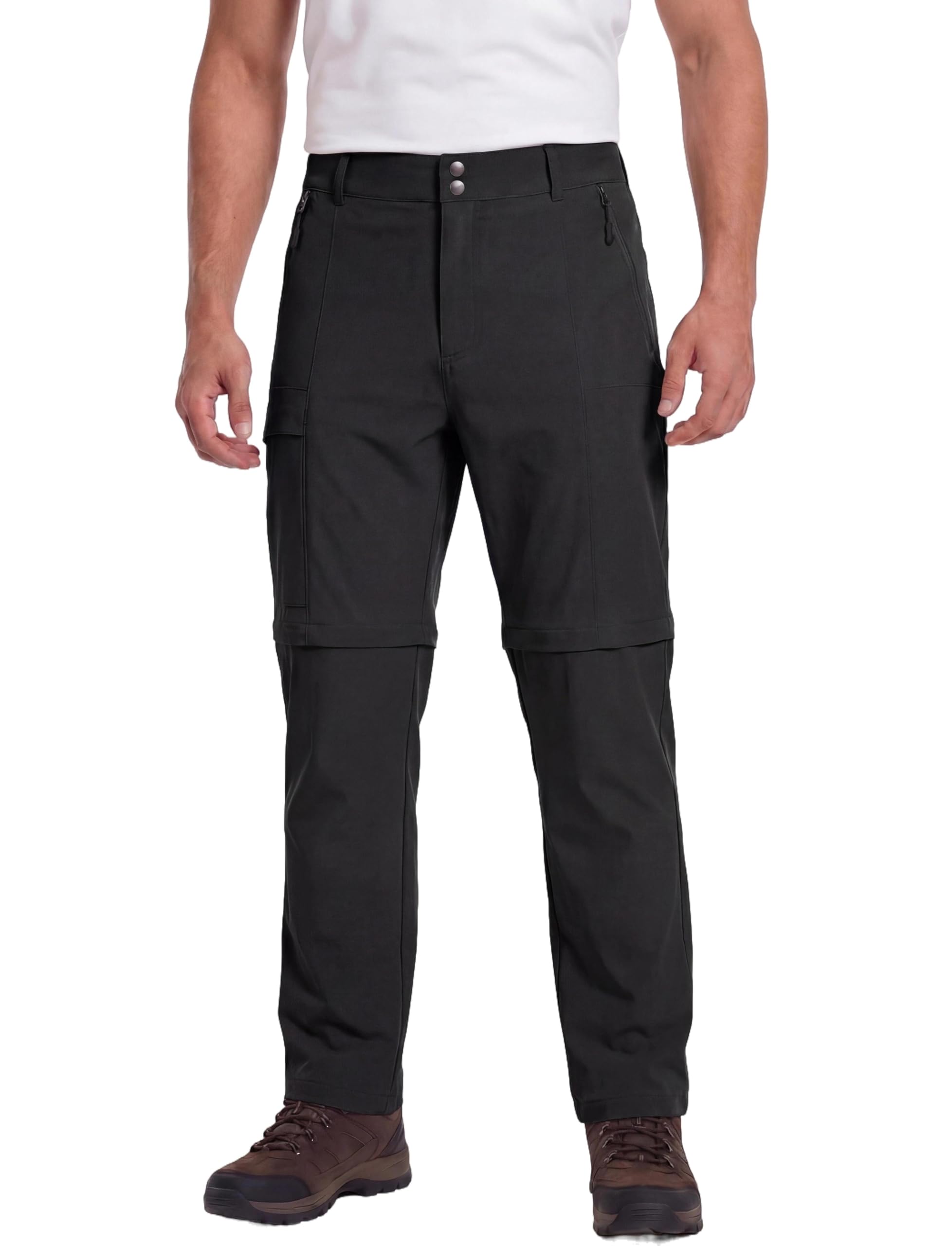 Pantalones de Senderismo para Hombre Zip Off Transpirables de Secado Rápido Ligeros y Elásticos con Bolsillos