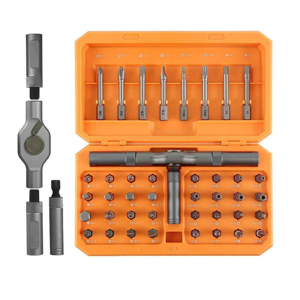Jnchdghwa As Shown 42 In 1 Ratchet Screwdriver Wireless Cordless Magnetic Small Handle Portable Manual Hand Tool Kit For Household Repair