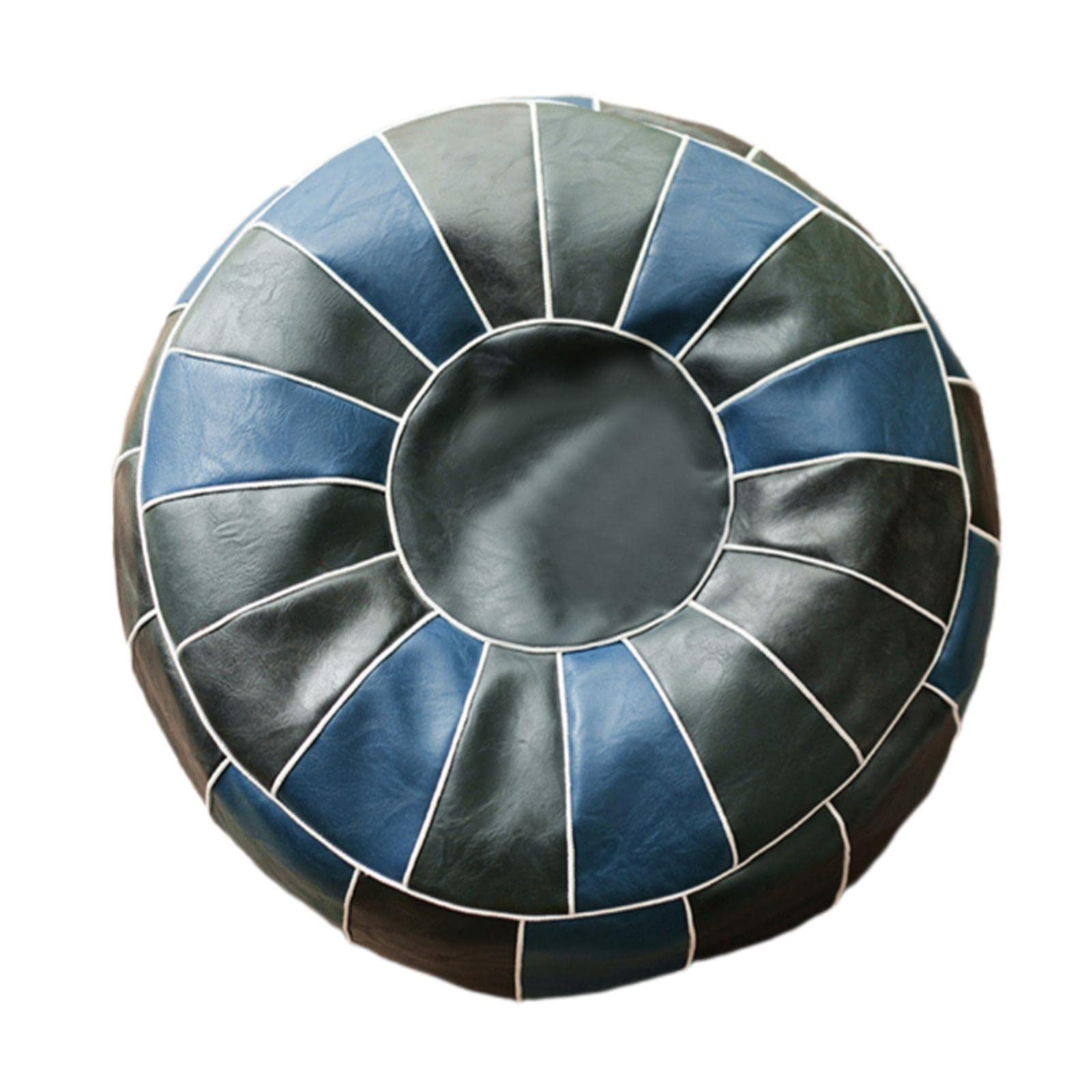 Enakshi® Handmade Moroccan Pouf Cover Storage Ottoman Cushion Foot Rest Wedding Gifts Blue Round|Home & Garden | Furniture | Ottomans, Footstools & Poufs-image-23