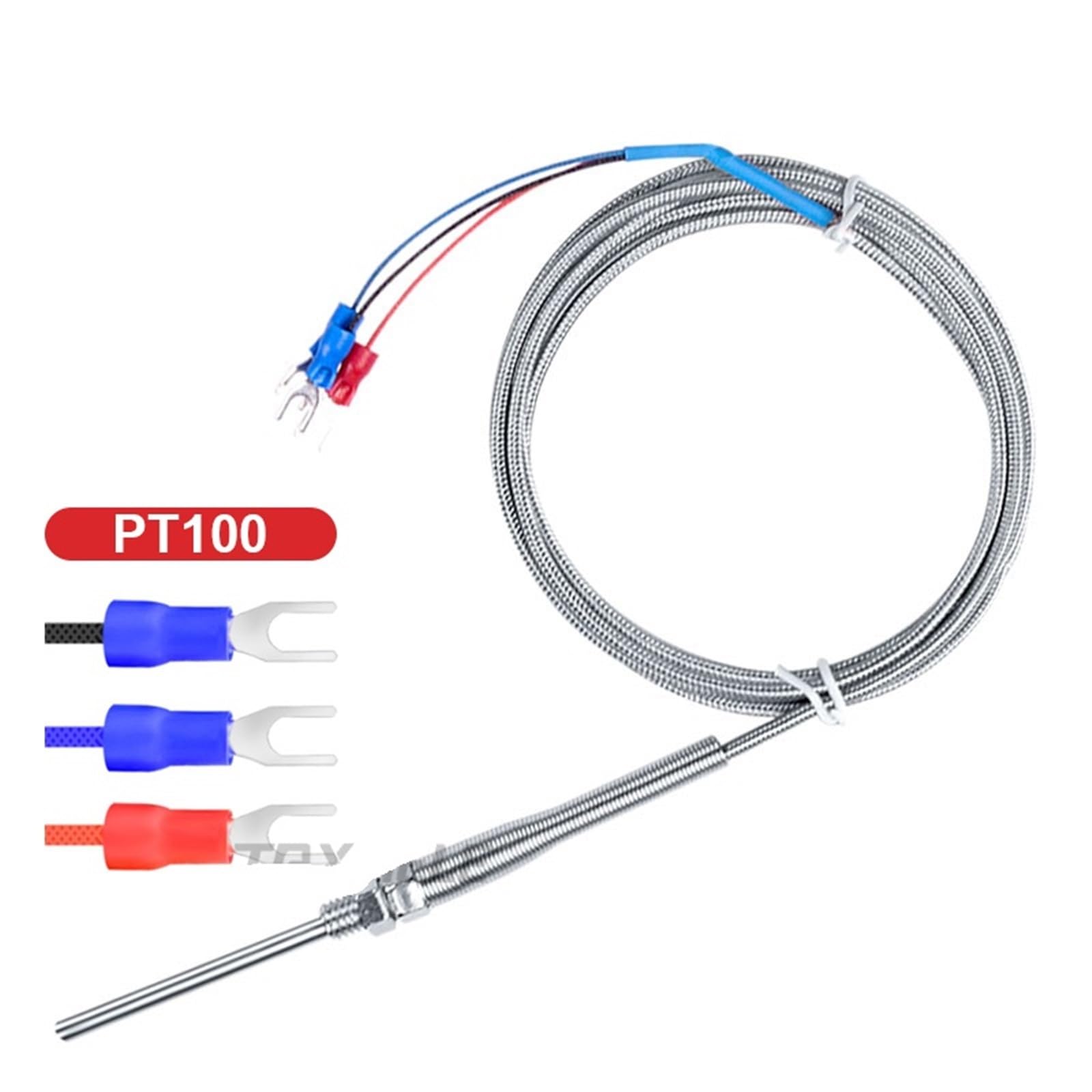 Capteur de température RTD KJ PT100 400-800degrés, sonde M5, thermocouple thermique, capteur industriel, 1pièce(Pt100,150mm)
