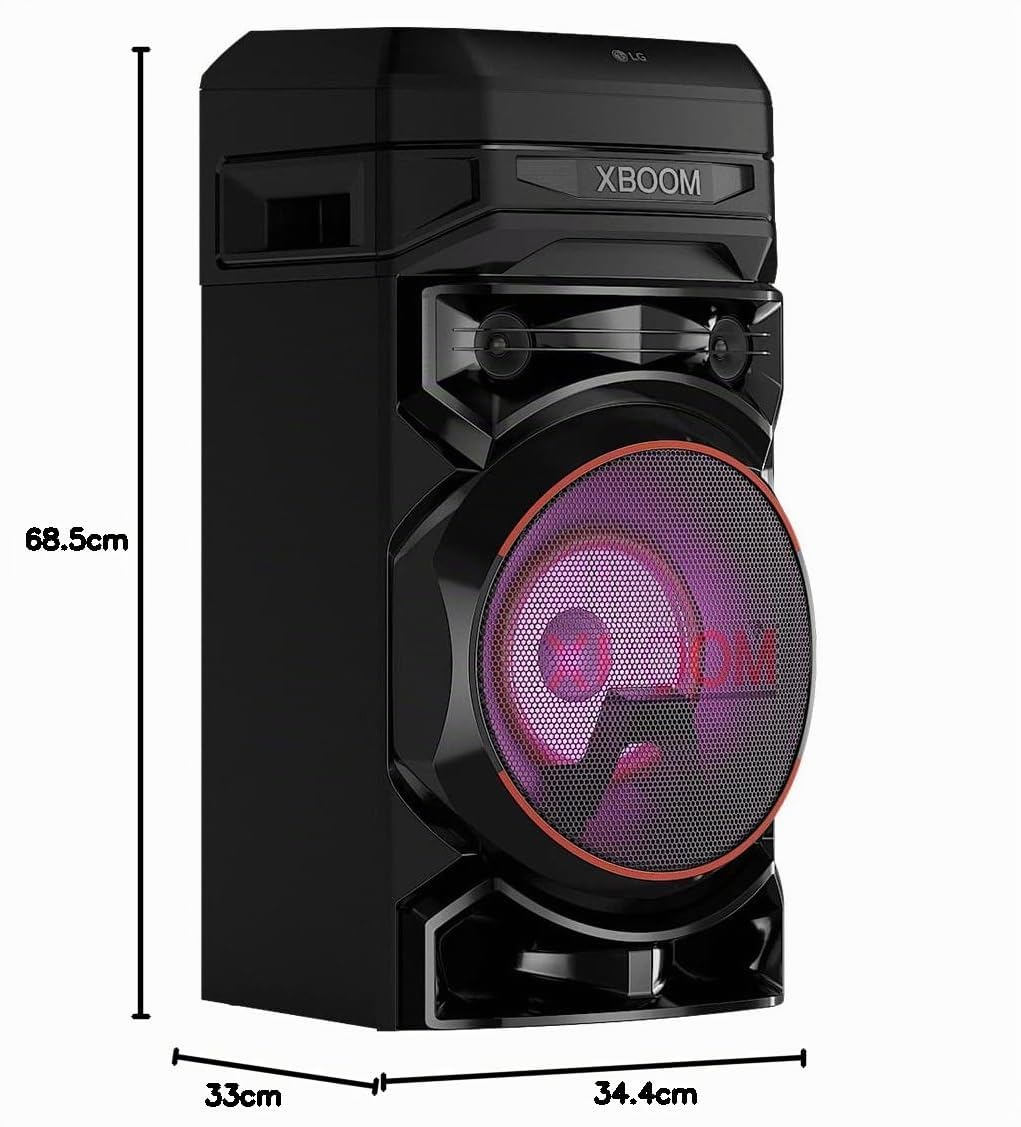 LG Cassa Bluetooth Potente Portatile, Altoparlante Wireless Bluetooth, XBOOM, Party Speaker con Maniglia, Karaoke, Waterproof e Resistenza alla Polvere, RNC5
