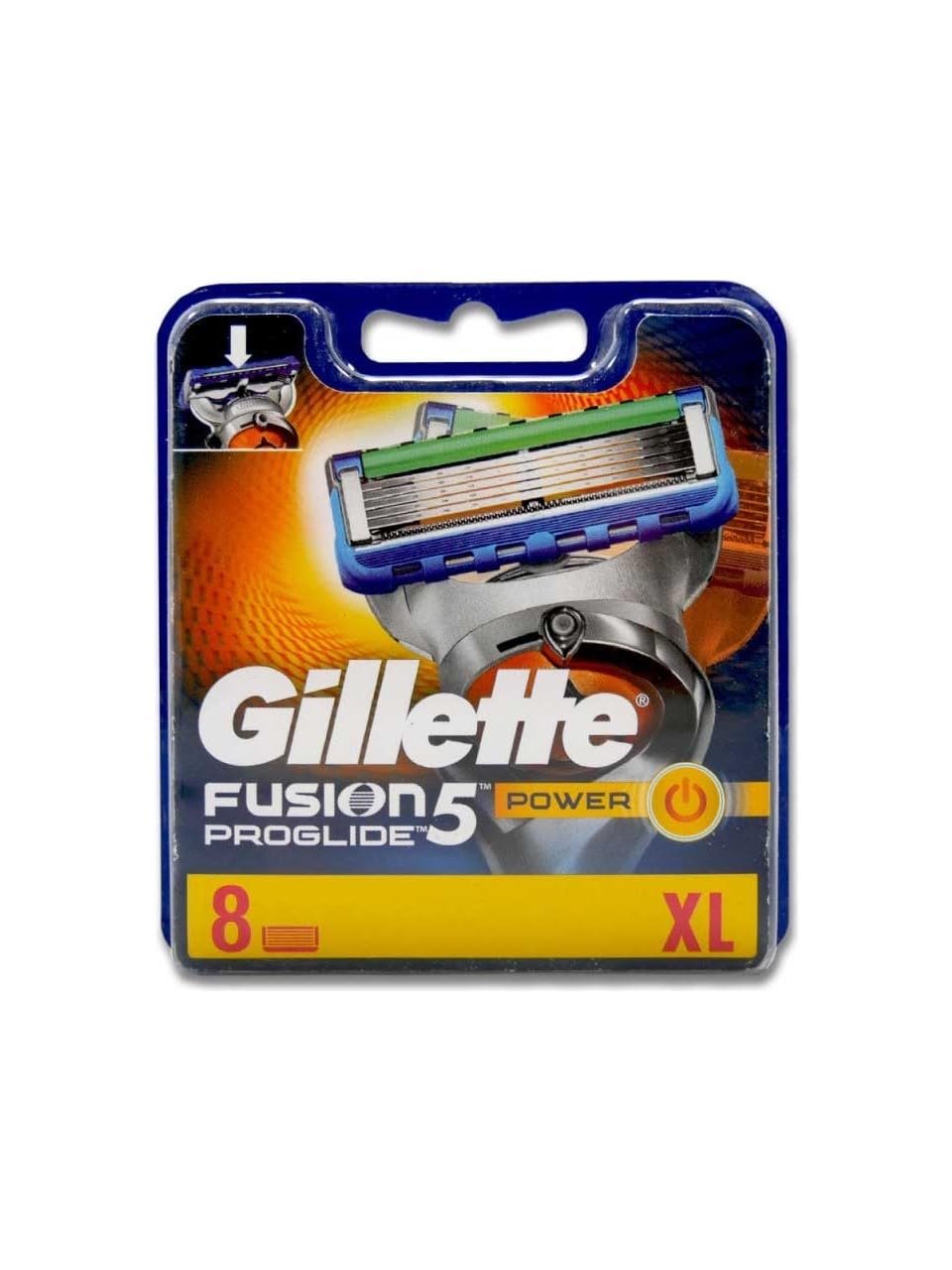 Gillette, Fusion ProGlide Power, Rasier-Klingen für Männer, 8 Klingen