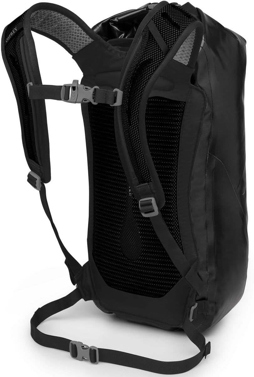 Osprey Transporter 25L Roll Top Waterproof Laptop Backpack, Black
