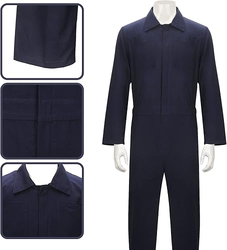 Miniatura 6 de NIHONCOS Disfraz de Halloween para hombre, traje de una pieza, uniforme horrible, cosplay, ropa de trabajo, traje de fiesta