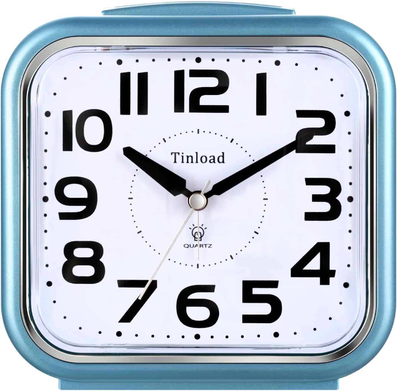 5.5" Silent Analog Alarm Clock Non Ticking, Gentle Wake, Beep Sounds, Increasing