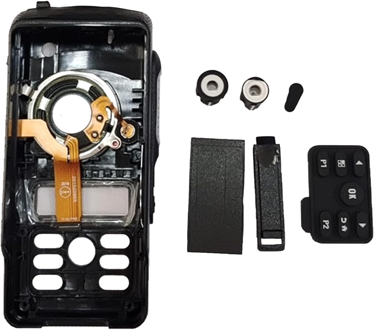 Replacement Front Housing Case Kit for Motorola XPR3500E – Includes Keypad, Speaker Grill, Knobs & Dust Cover